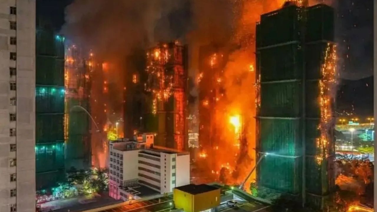 Hong Kong'daki Yangında Ölü Sayısı 94'e Çıktı