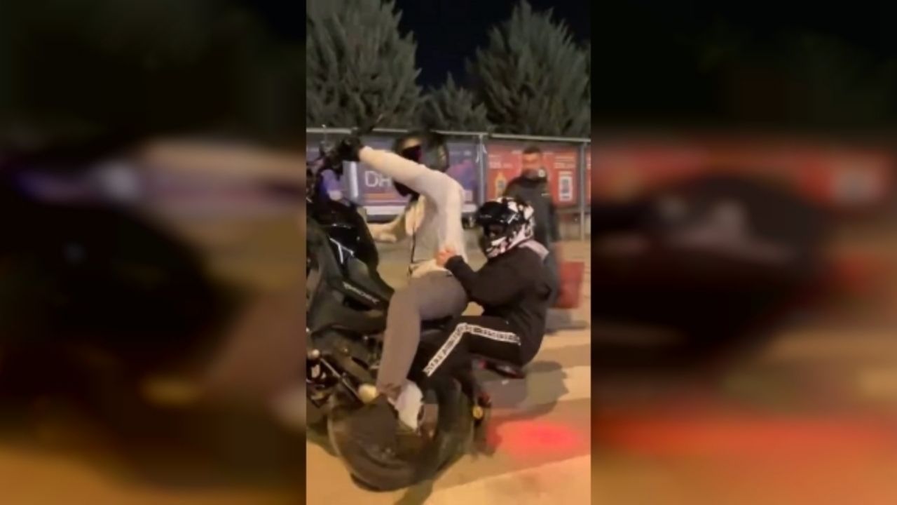 İnegöl'de motosiklet kazası Fren yaparken yaralanan sürücü