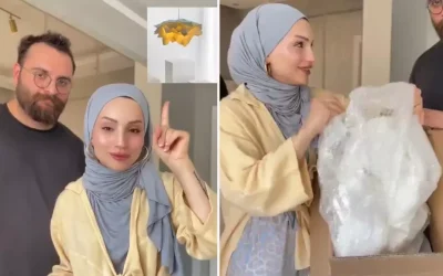 Beklenmedik bir sürpriz: Binlerce lira verdiği avizeden farklı bir şey!