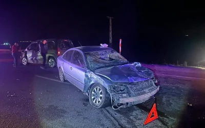 Çorum’da büyükbaş hayvana çarpan iki otomobilde 3 yaralı