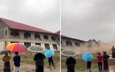 Öğrenci Yurdu Nehre Sürüklendi: Dehşet Veren Görüntüler