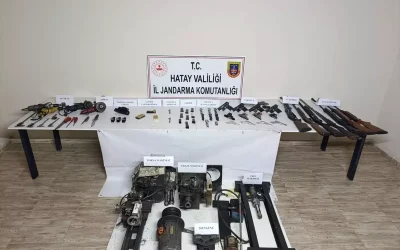 Hatay’da Ruhsatsız Silah Operasyonu: 8 Tabanca ve 4 Av Tüfeği Yakalandı