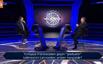 Gladyatör kelimesinin Latincedeki anlamı nedir?