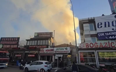 Ümraniye’de Depo Yangını: İşçi Dumandan Etkilendi