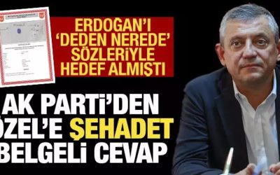 AK Parti’li İbiş’in Özgür Özel’e dedesine dair belgeli cevabı