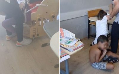 Bursa’da şok eden manzara: Otizmli öğrenciler ders süresince bağlı tutulmuş