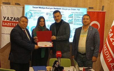 Yazar Kadın Sorumlu Müdürü İlayda Mutyılmaz’a Katılım Sertifikası Takdim Edildi