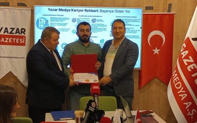 Yazar Medya Sorumlu Müdürü Çağdaş Bozkurt’a 2025 Değerlendirme Toplantısı Katılım Sertifikası