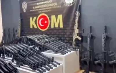 Bursa’da 118 ruhsatsız tüfek ele geçirildi