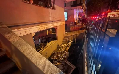 Güngören’deki patlamada bodrum katında 2 kişi yaralandı