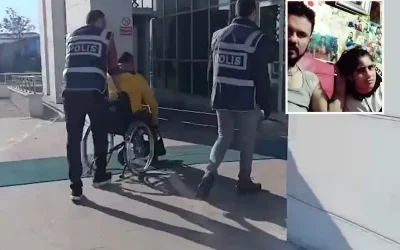 Canlı yayında kadına şiddet uygulayan adam tutuklandı