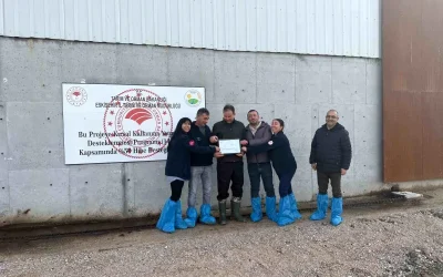 Mahmudiye’de ilk arı işletmesi sertifika aldı