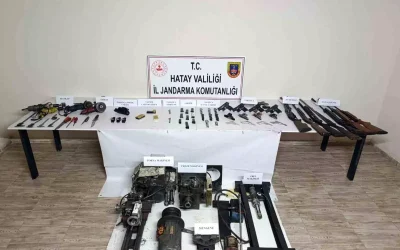 Hatay’da Jandarma, Silah Atölyesine Baskın Düzenledi