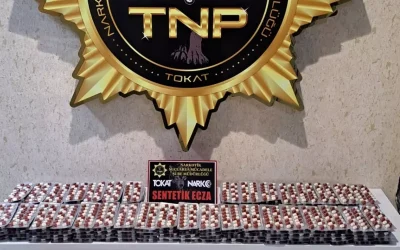 Tokat’ta 4,382 adet sentetik hap ele geçirildi