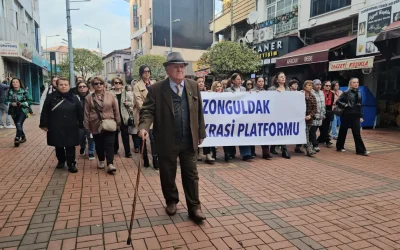 Zonguldak’ta kadın cinayetlerine karşı yürüyüş